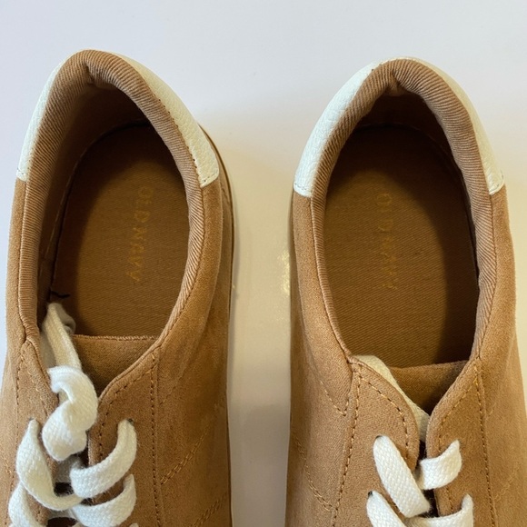 Old Navy Tan and White Women's Sneakers - Picture 3 of 3